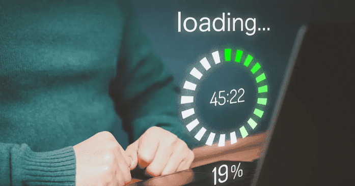 a pic showing loading time