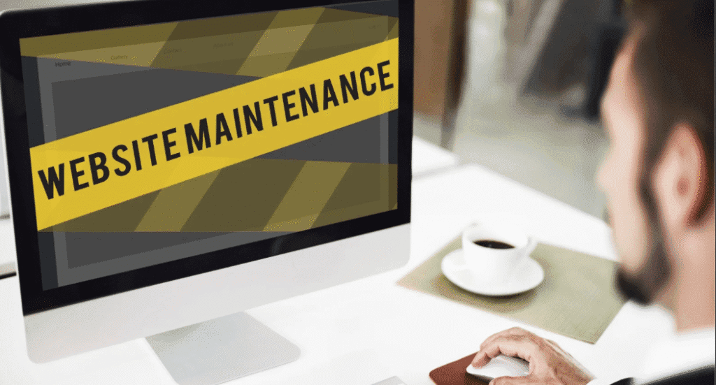 a pic showing site is under maintenance